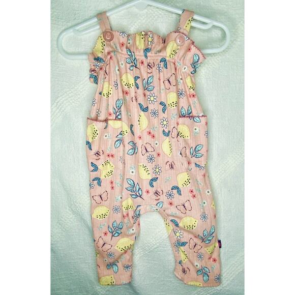 Limited Too Baby Girls Lemon Floral Pants Romper 3-6mos - Picture 1 of 6
